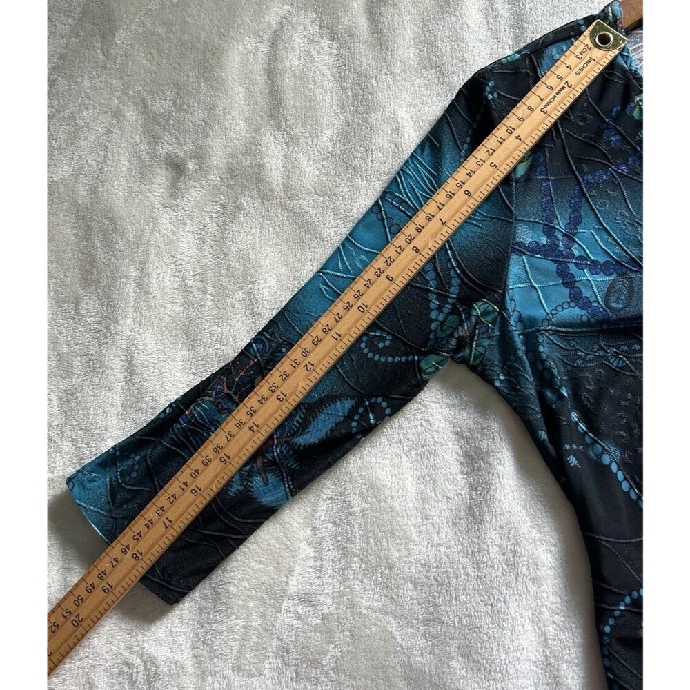 Janine Vintage Dress Large Wrap Flattering Drape Body Skimming Soft Grunge Y2k - Picture 10 of 11